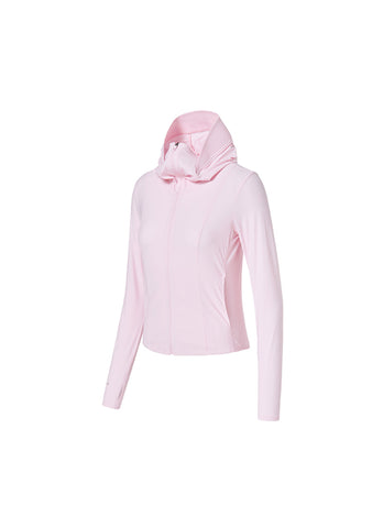 Light Cooling Slim Fit Crop Hoodie Jacket