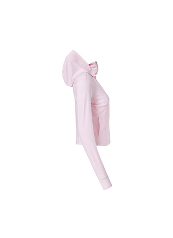 Light Cooling Slim Fit Crop Hoodie Jacket