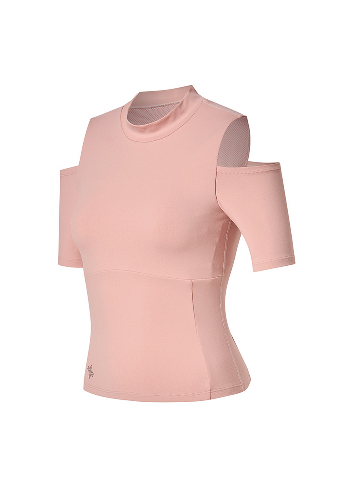 Cotton-Like Shoulder Cut-Out Sleeve Top