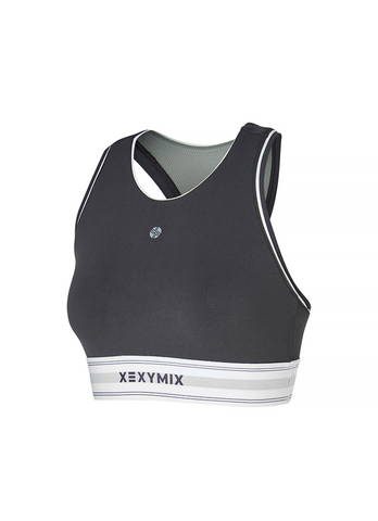 Black Label Signature 360N Actifit Bra Top in Storm Grey