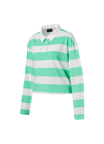 Striped Oversized Crop Longsleeve