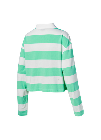 Striped Oversized Crop Longsleeve