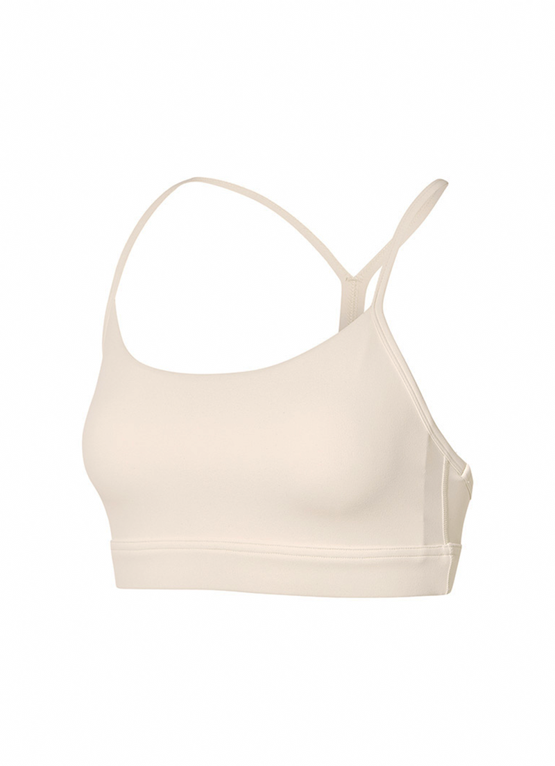 Black Label Signature Breath Racerback Bra Top in Sweet Beige