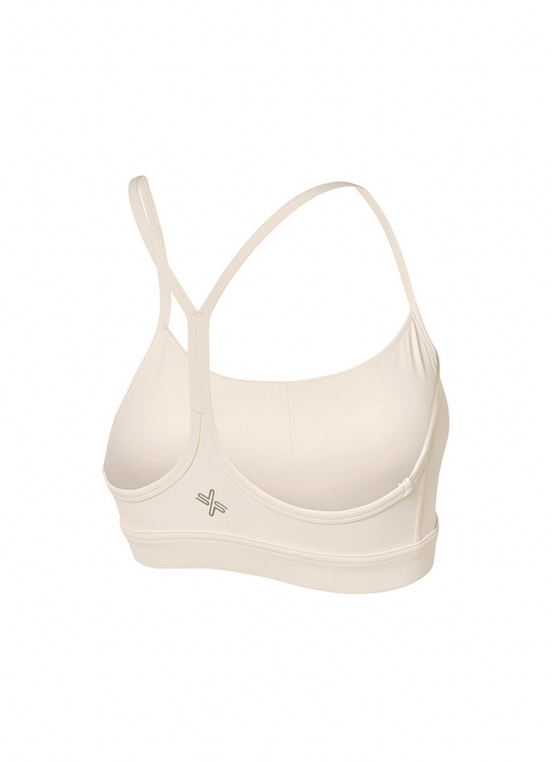 Black Label Signature Breath Racerback Bra Top in Sweet Beige