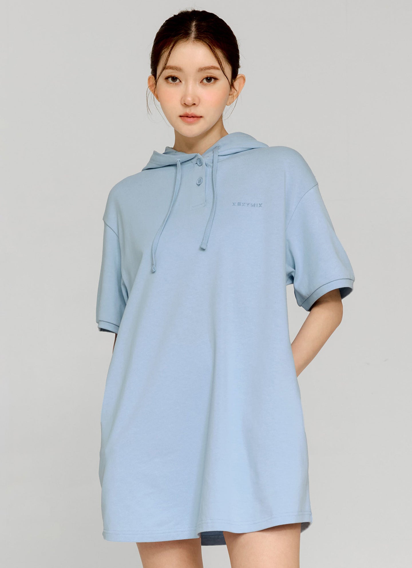 Cozy Two Button Hoodie One-piece