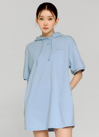 Cozy Two Button Hoodie One-piece