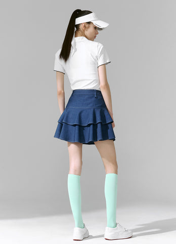 Round Kara Ruffle Short Top