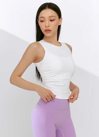 Ribbed Back Twist Sleeveless