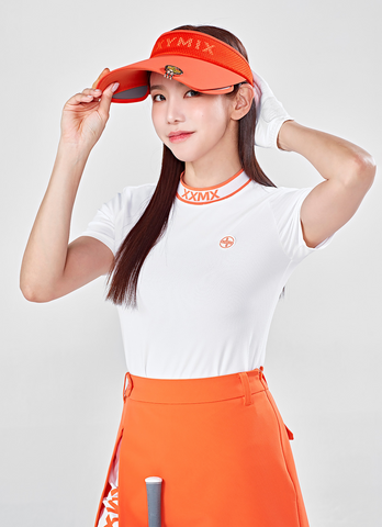 Golf Embossed Jacquard Logo Short Sleeve