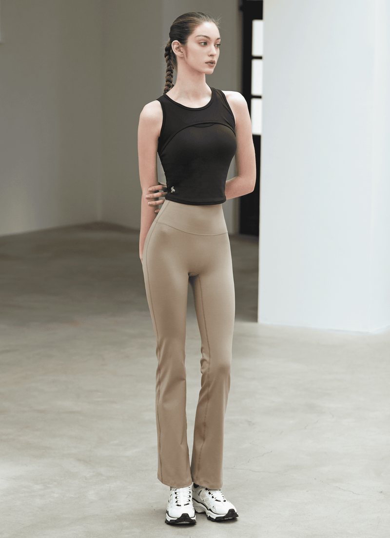 Xella Intention Bootcut Pants Long in Wood Smoke