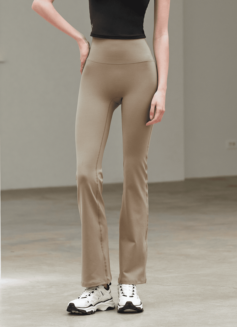 Xella Intention Bootcut Pants Long in Wood Smoke