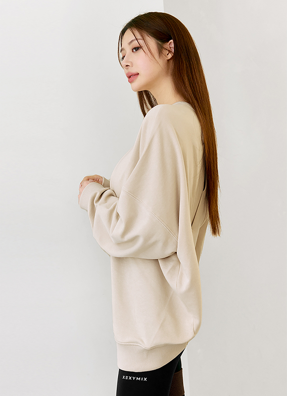 Back Slit Loose Sweater