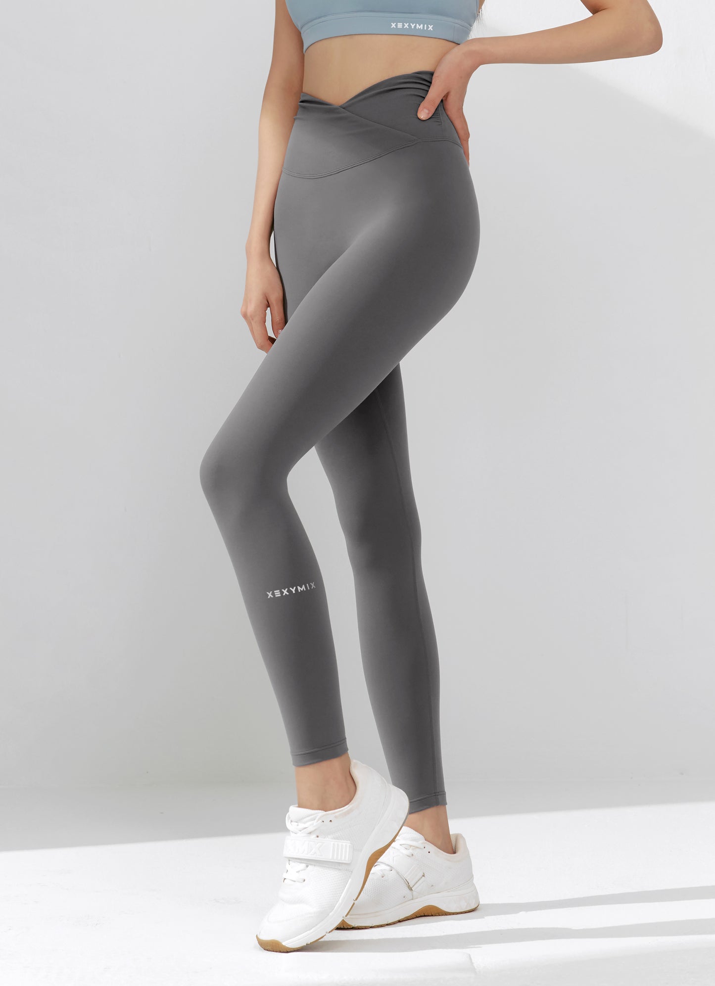 Black Label Signature Power Rise Shirring Leggings