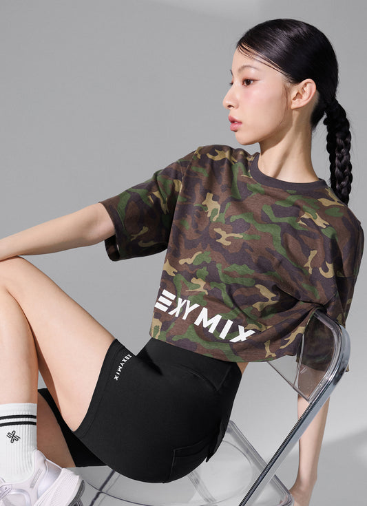 Camouflage Crop Short Camo