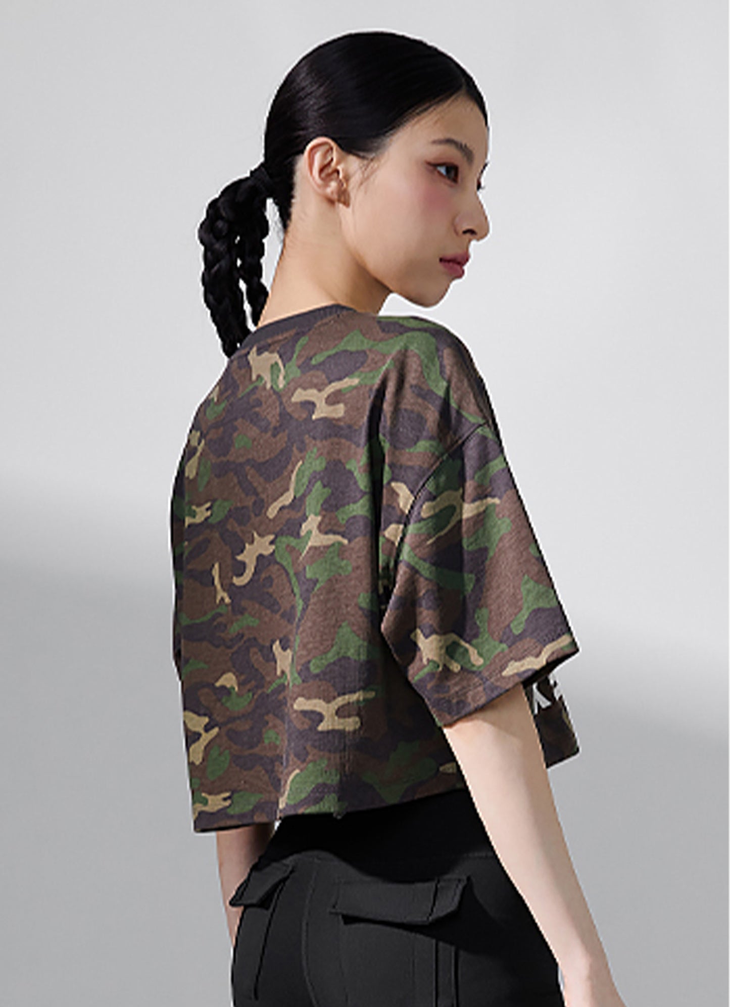 Camouflage Crop Short Camo