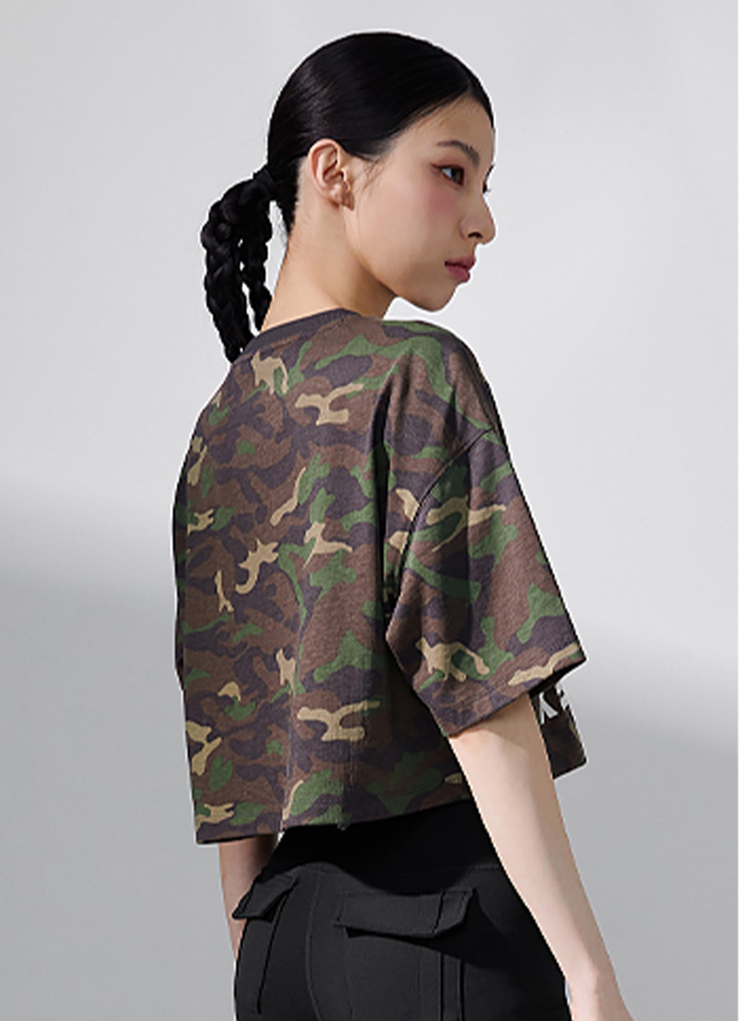 Camouflage Crop Short Camo