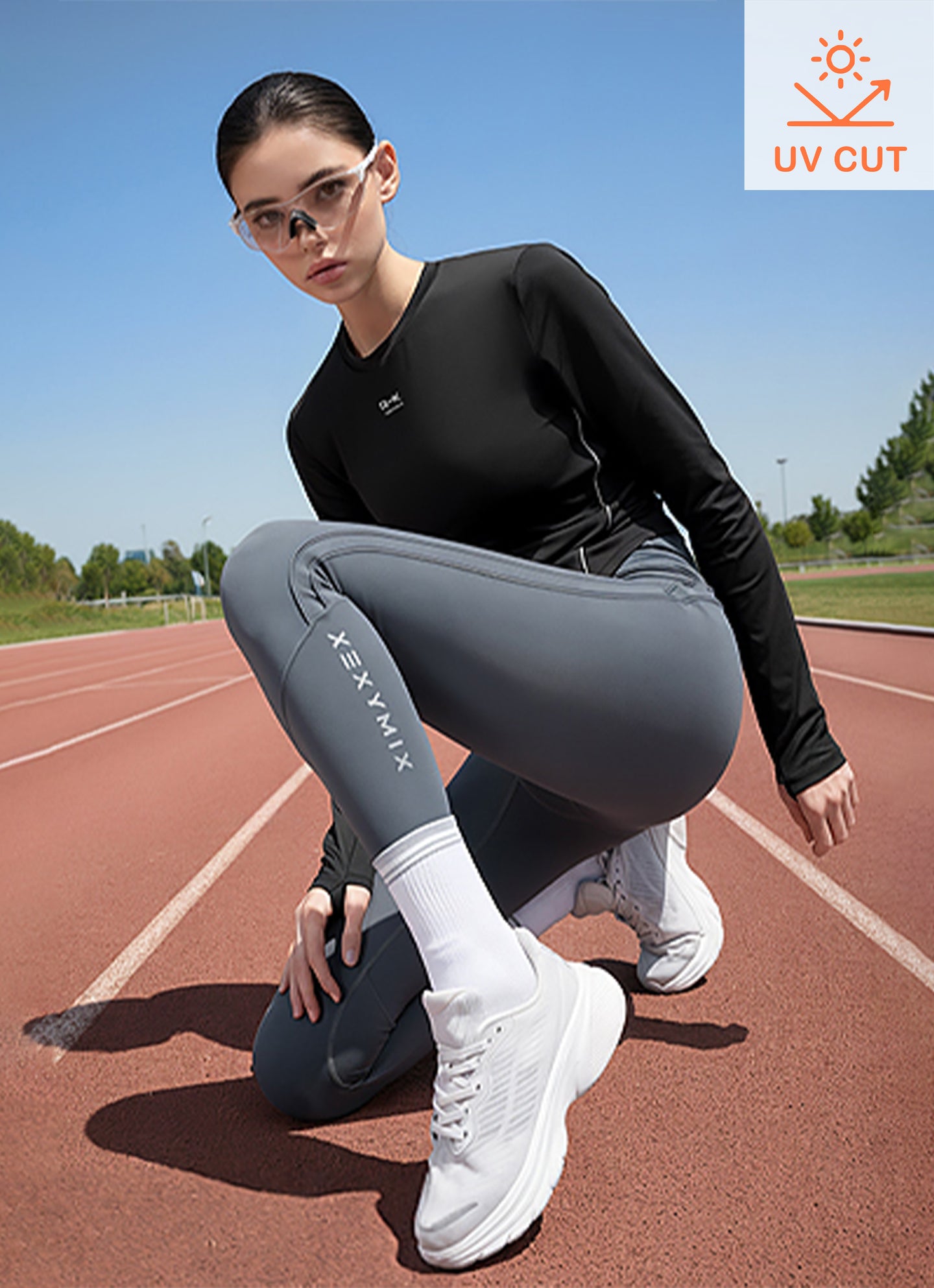 RX Black Label Signature 360N Reflective Piping Running Leggings