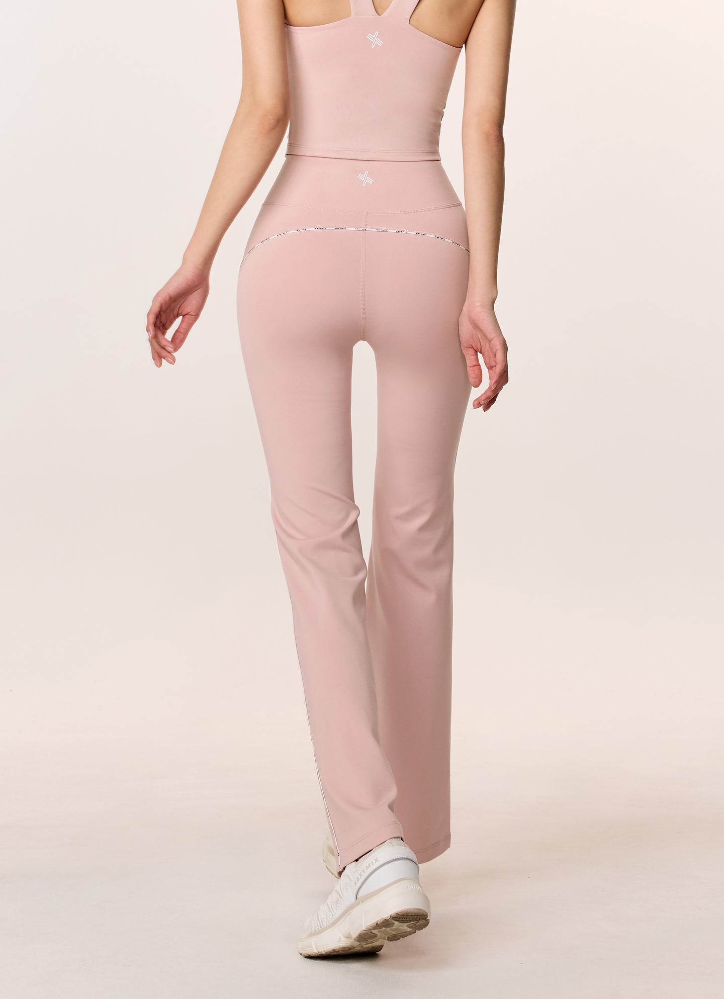 Comfort Fine Logo Piping Bootcut Sports Leggings