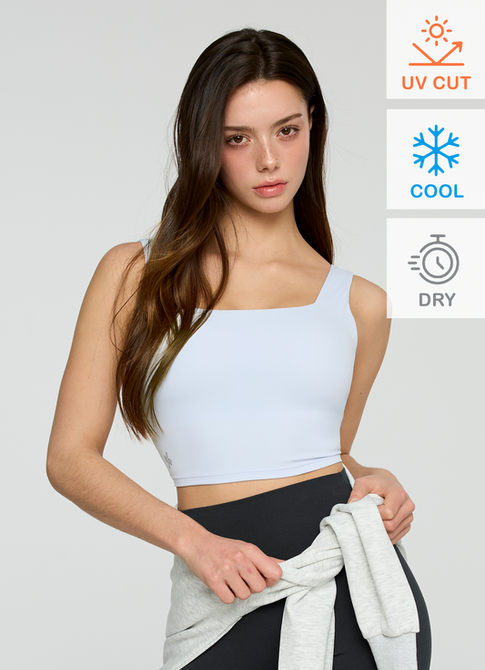 Black Label Signature Power Rise Back Twist Crop Top