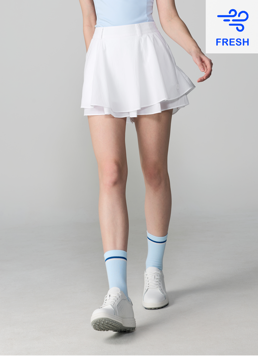 Magic Hole Flared Culotte Skirt