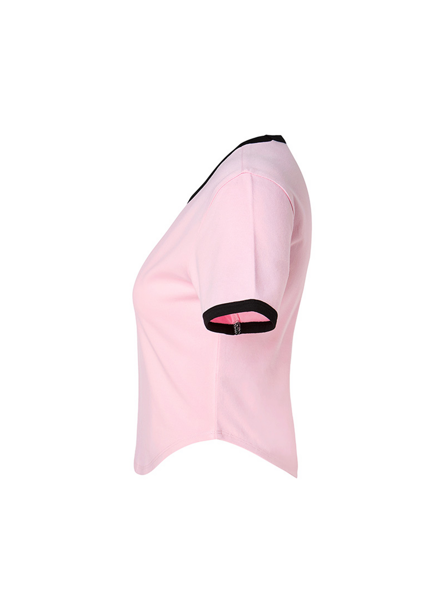 Soft Line Color Block Crop Top