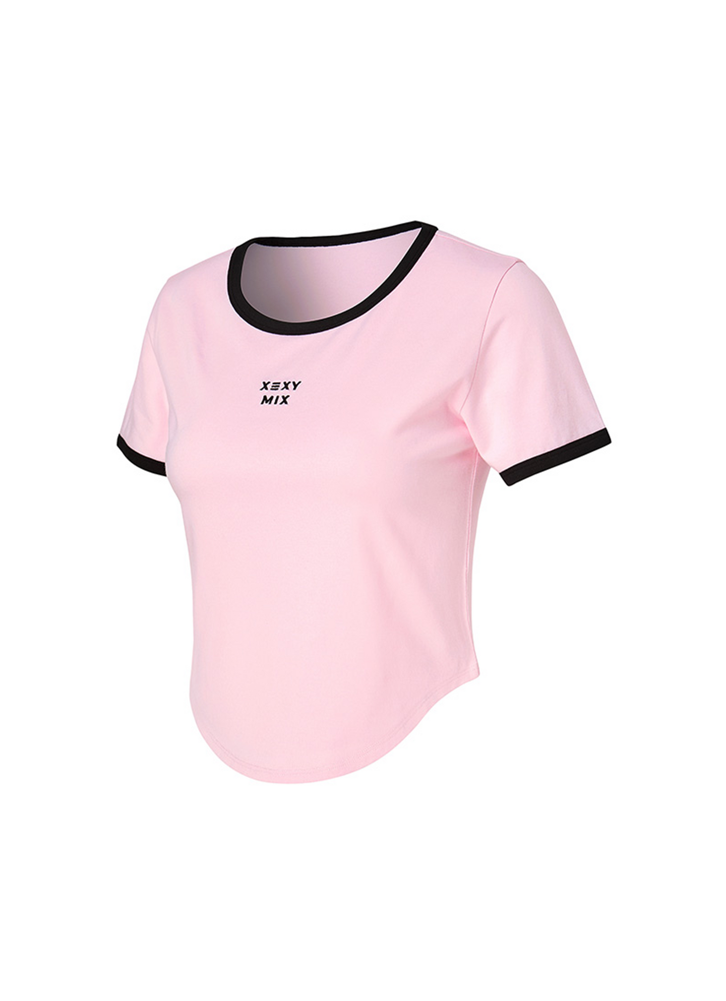 Soft Line Color Block Crop Top
