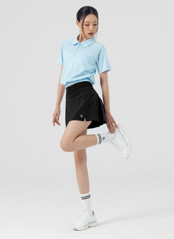 Back Pleats 2-in-1 Skirts