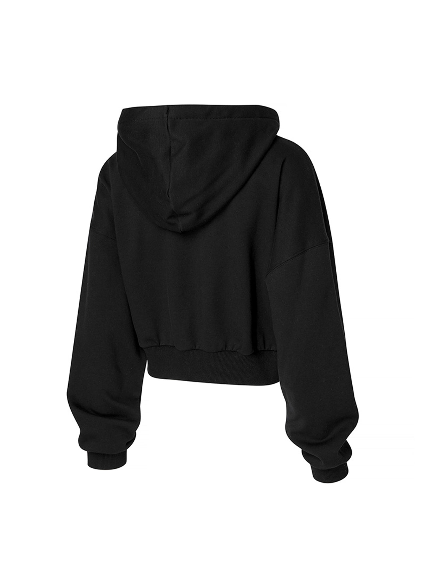 Warm Cotton Crop Hood Zip-up
