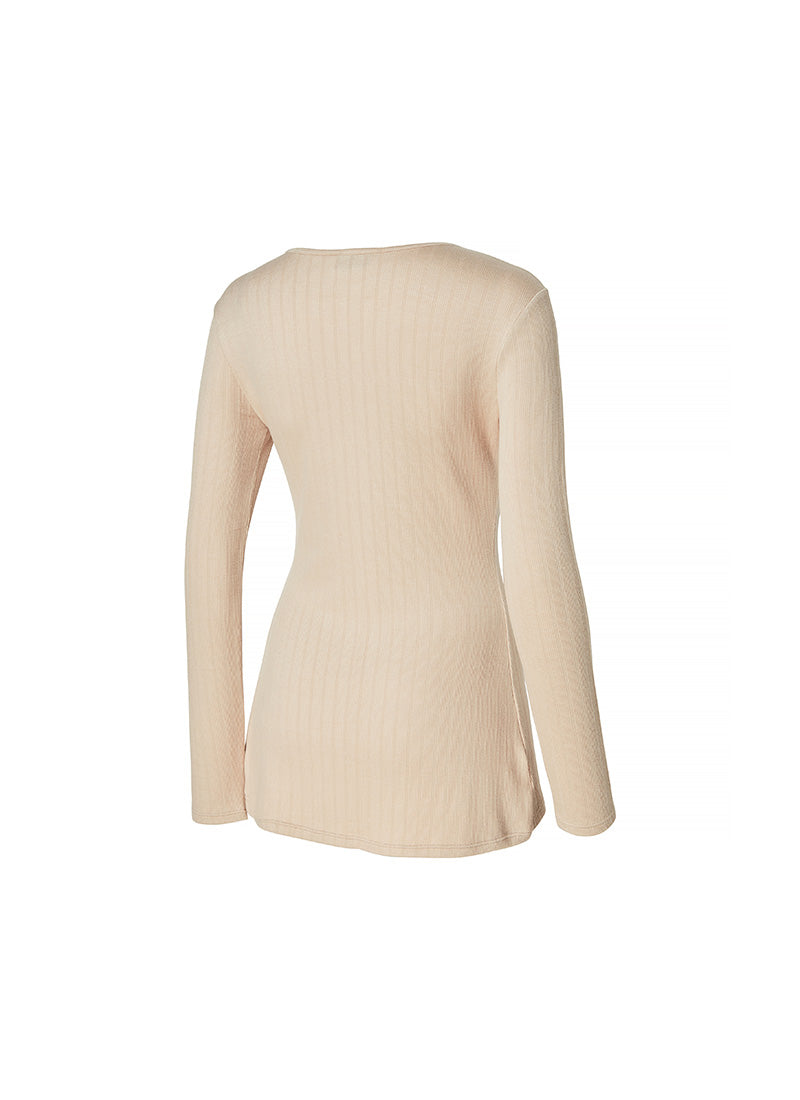 Ribbed Tension Zip-up Cover Cardigan