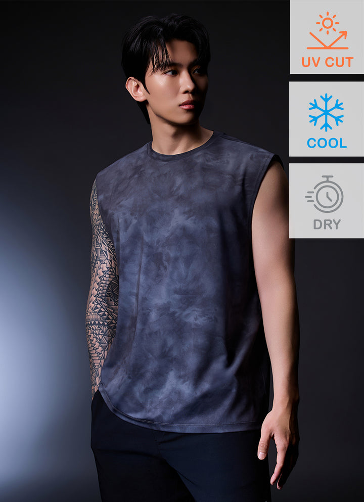 [DEX PICK] RX Men's Ice Feather Tie-Dye Sleeveless