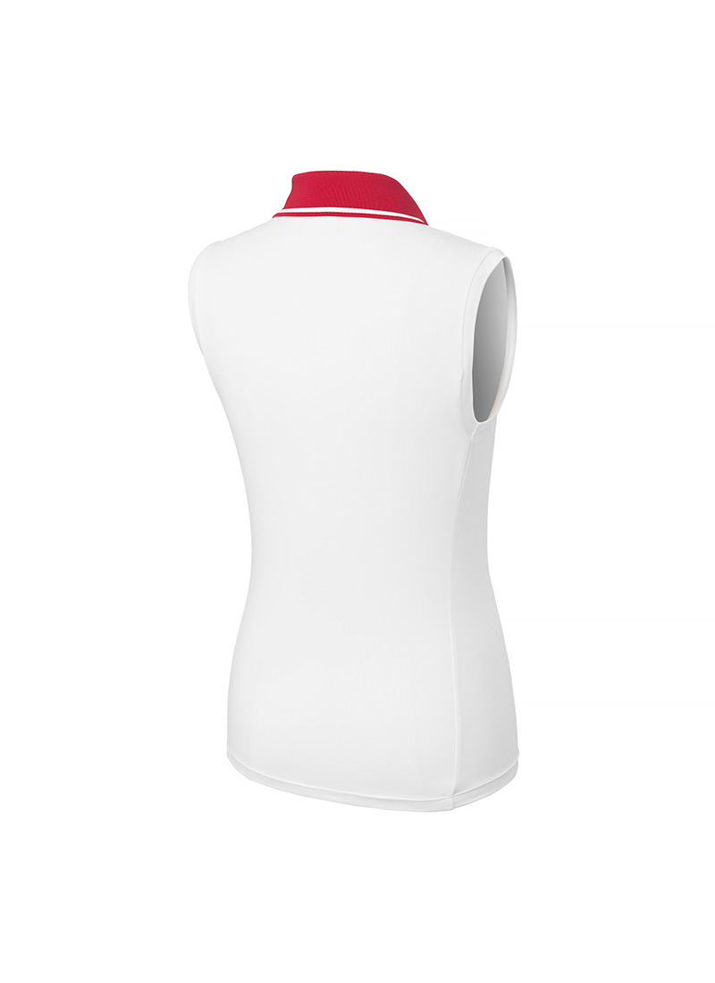 Color Block Collar Sleeveless Polo Shirt