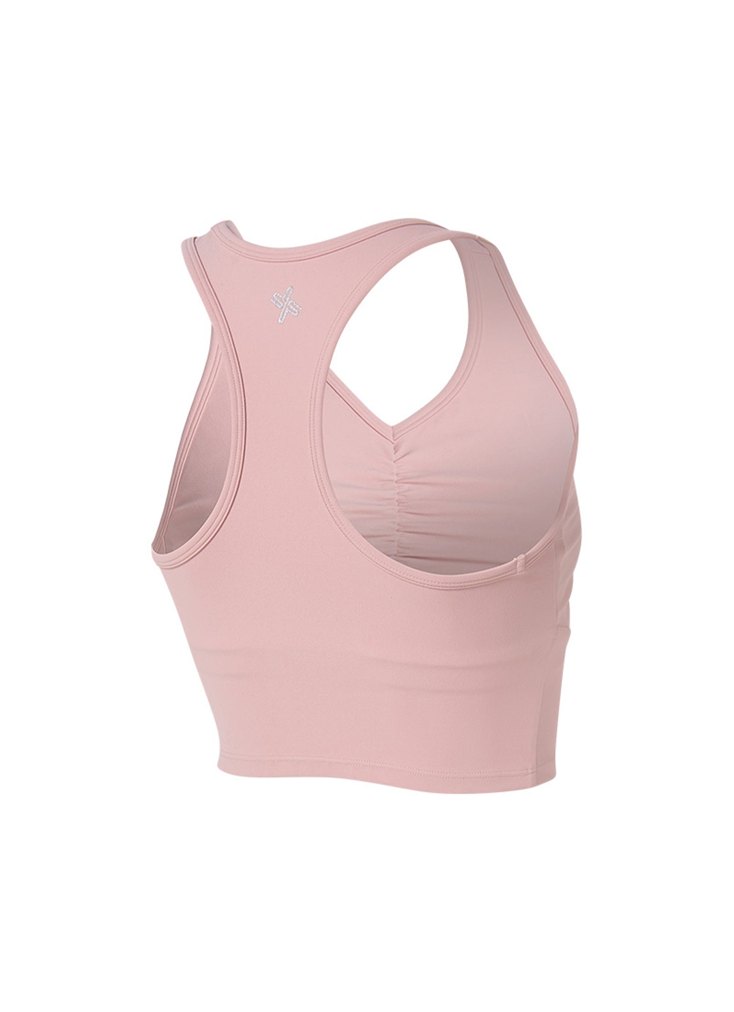 Black Label Signature Power Rise Shirring Crop Top