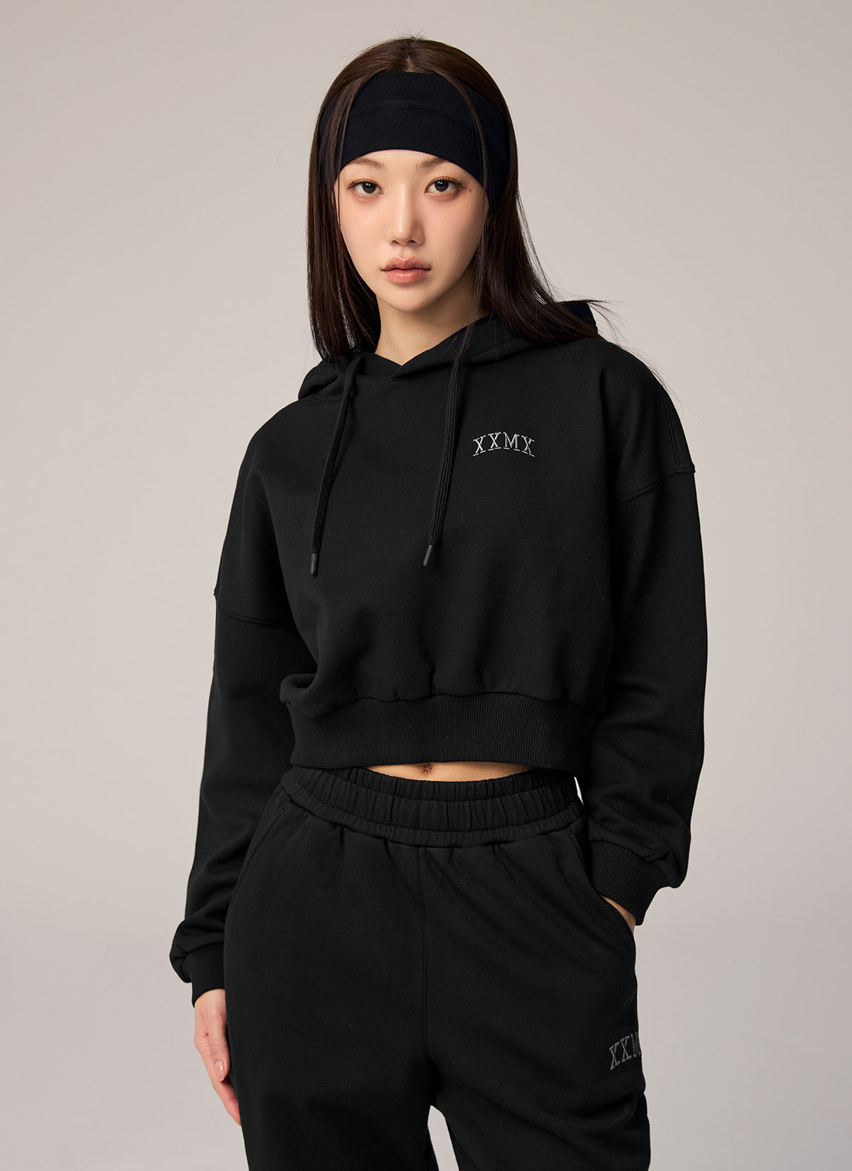 Warm Cotton Crop Hoodie