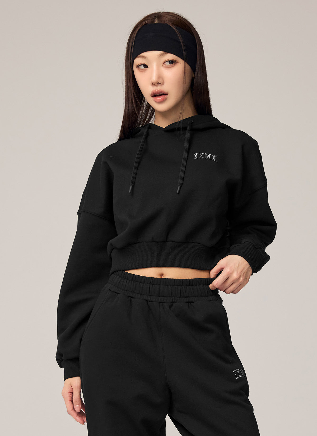 Warm Cotton Crop Hoodie