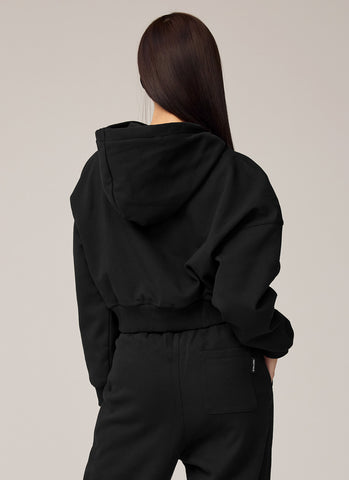 Warm Cotton Crop Hoodie