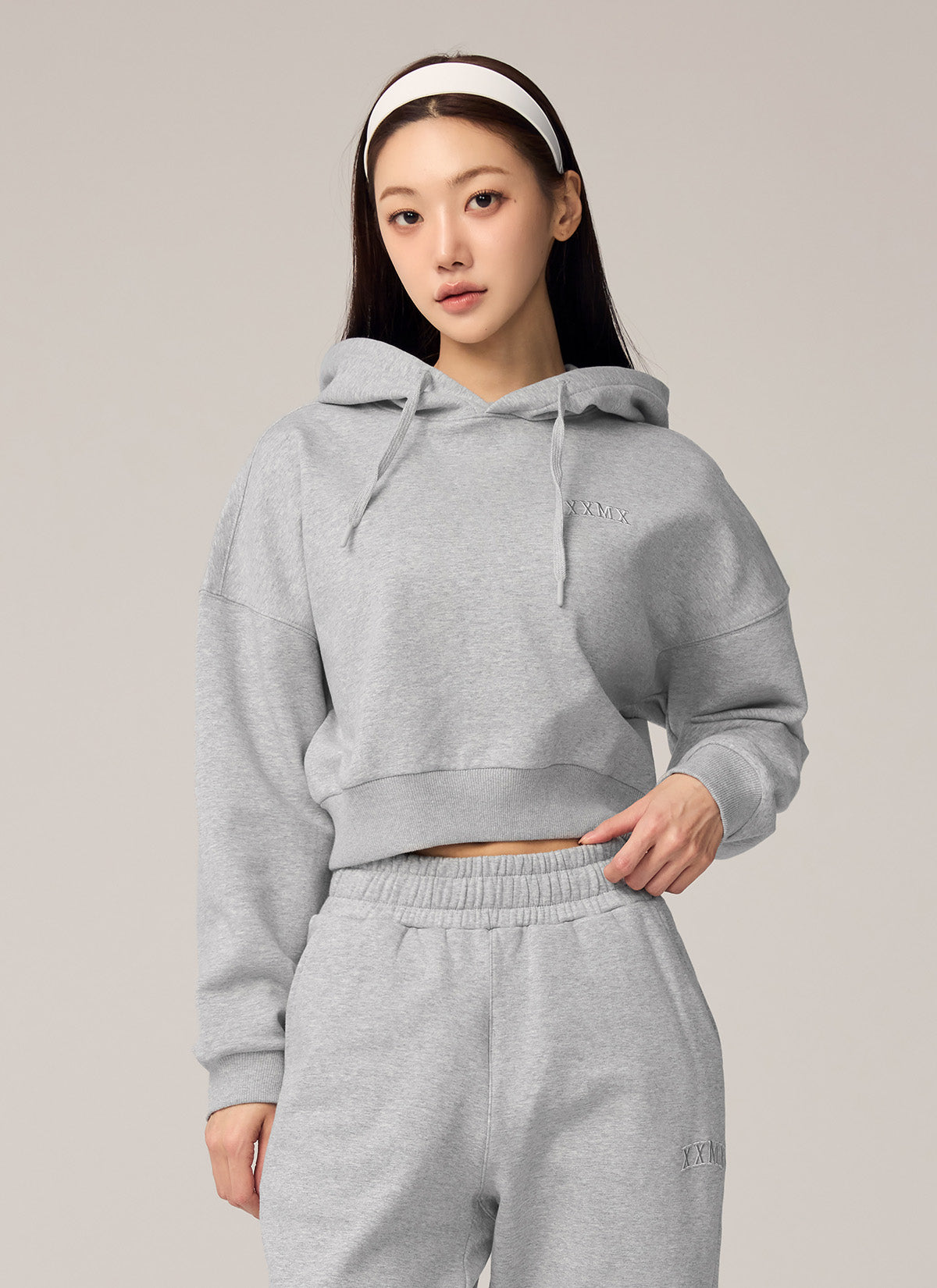 Warm Cotton Crop Hoodie
