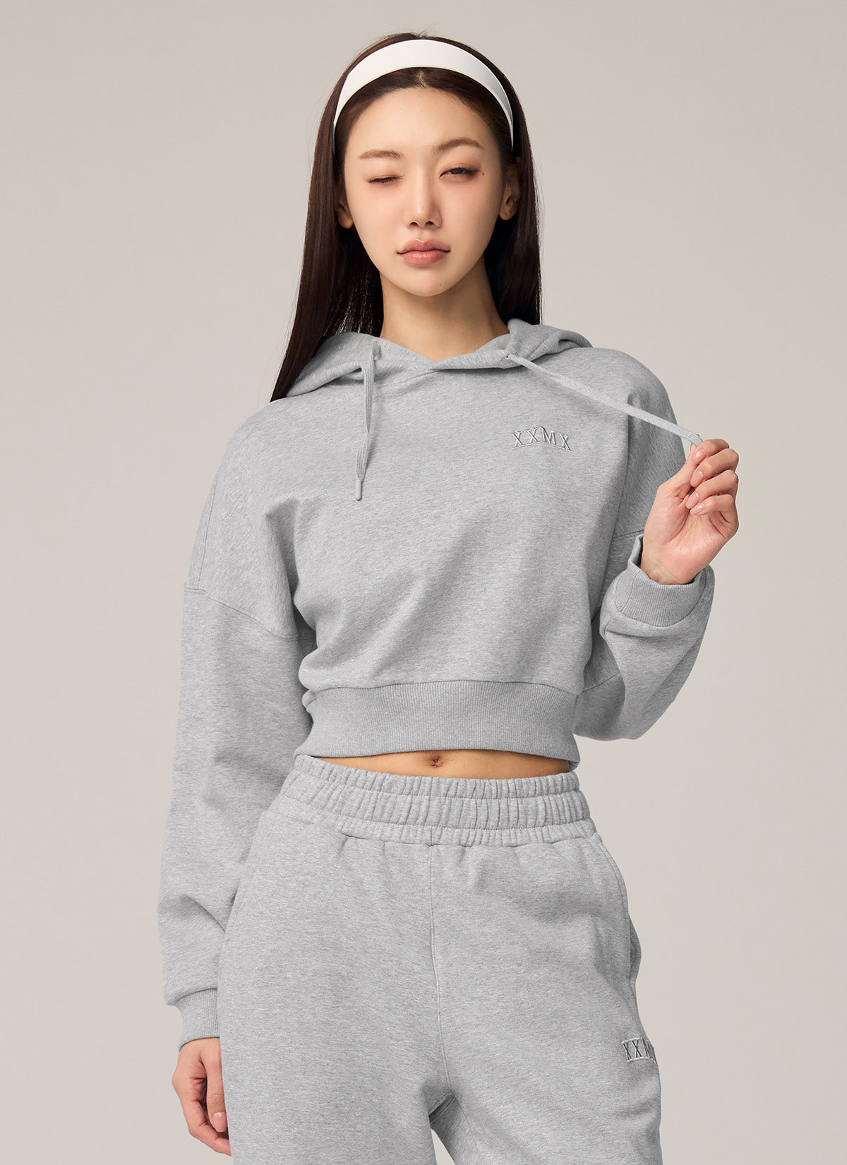 Warm Cotton Crop Hoodie