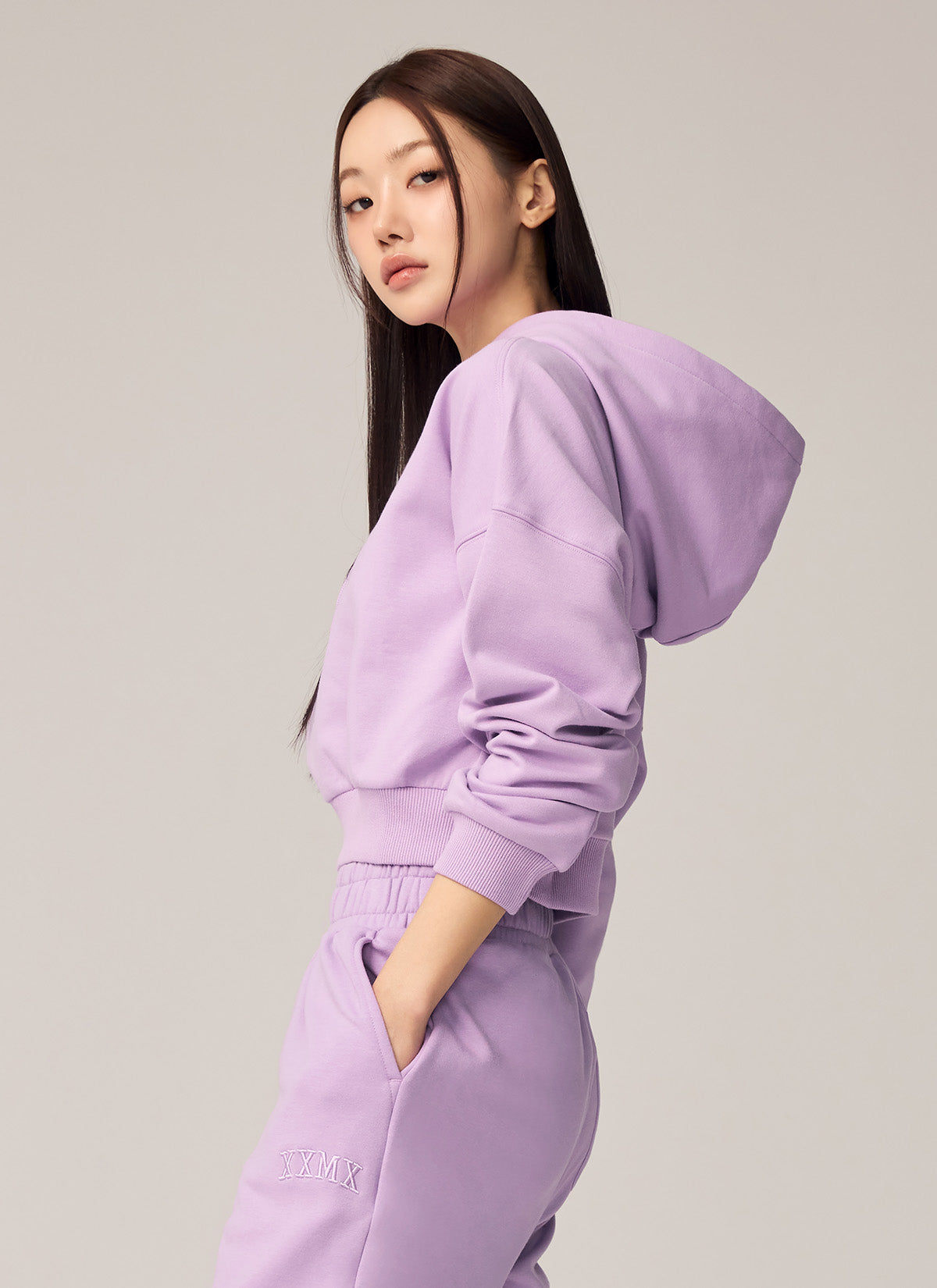 Warm Cotton Crop Hoodie