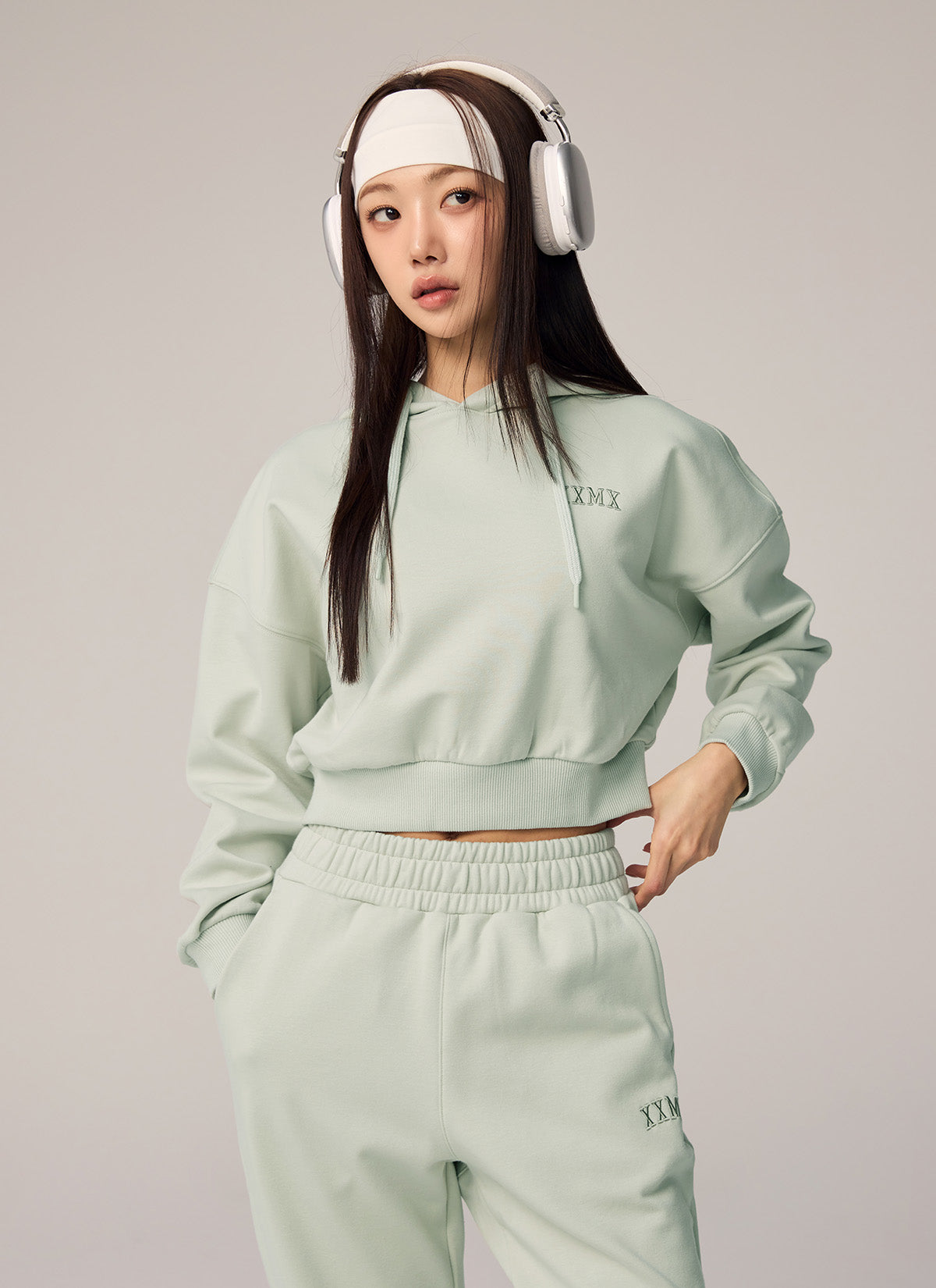 Warm Cotton Crop Hoodie