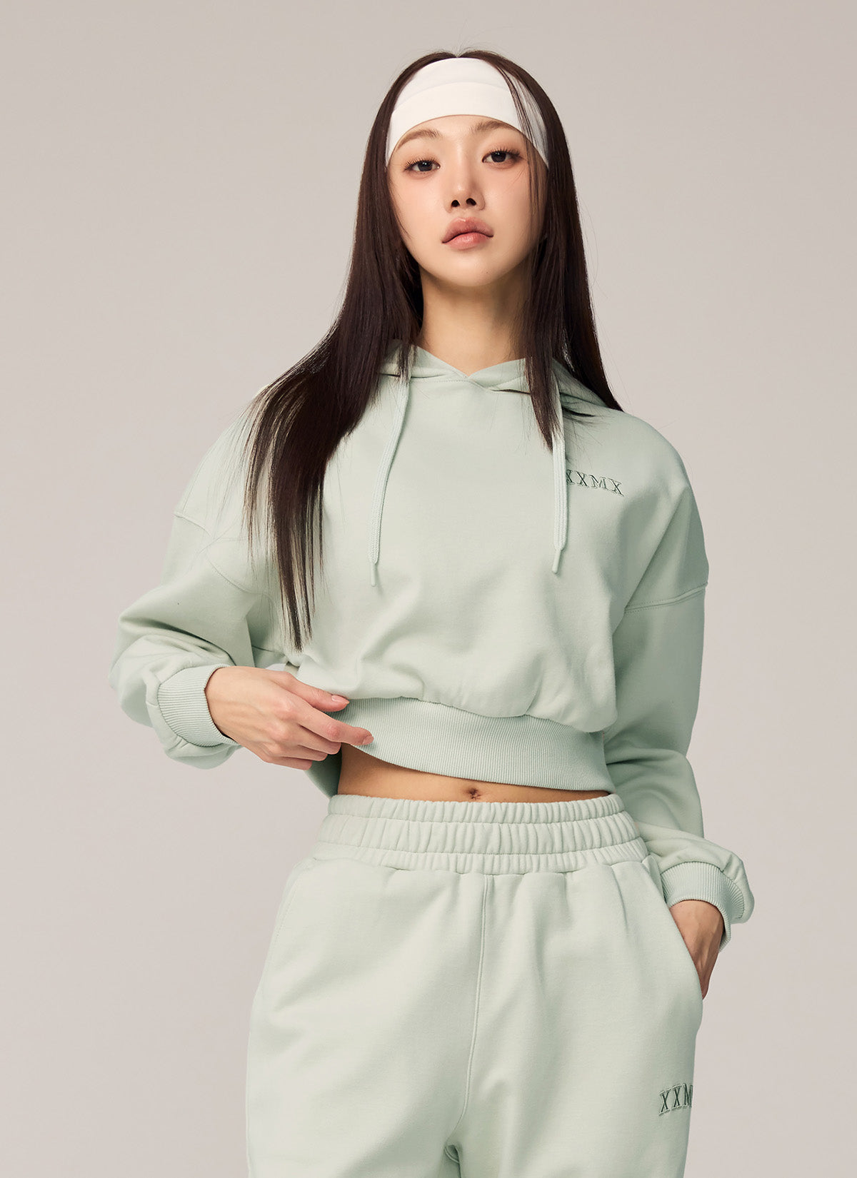 Warm Cotton Crop Hoodie