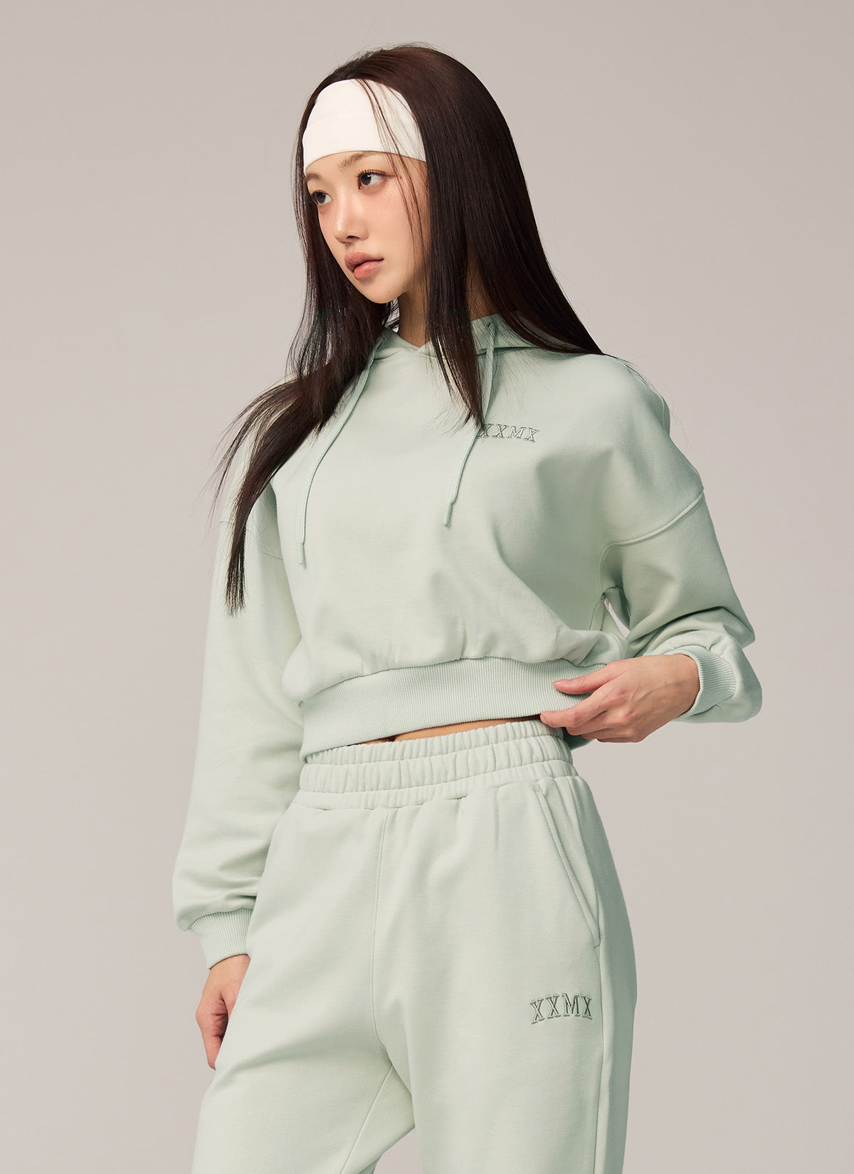 Warm Cotton Crop Hoodie