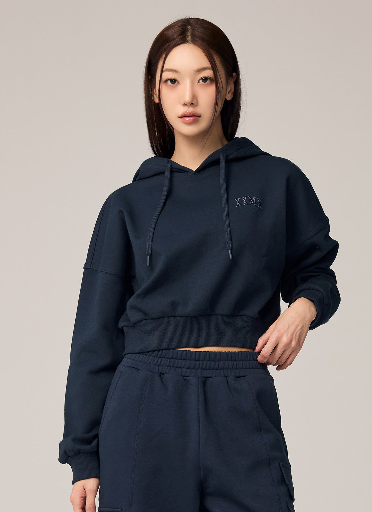 Warm Cotton Crop Hoodie