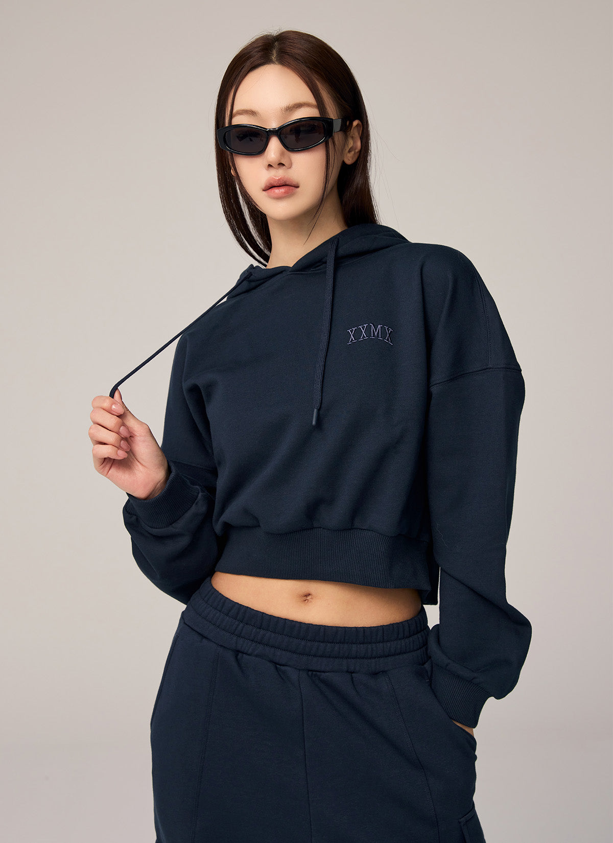 Warm Cotton Crop Hoodie