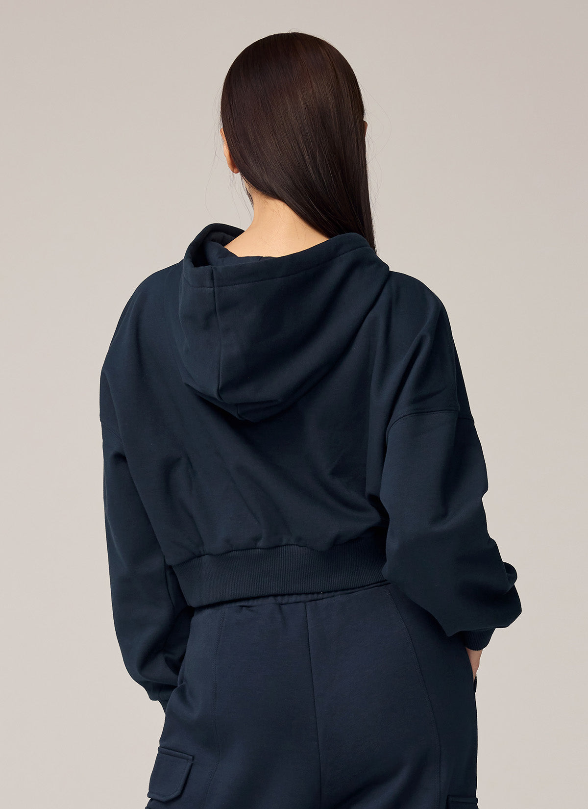 Warm Cotton Crop Hoodie