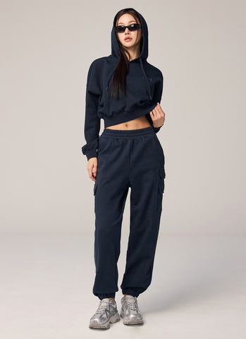 Warm Cotton Crop Hoodie