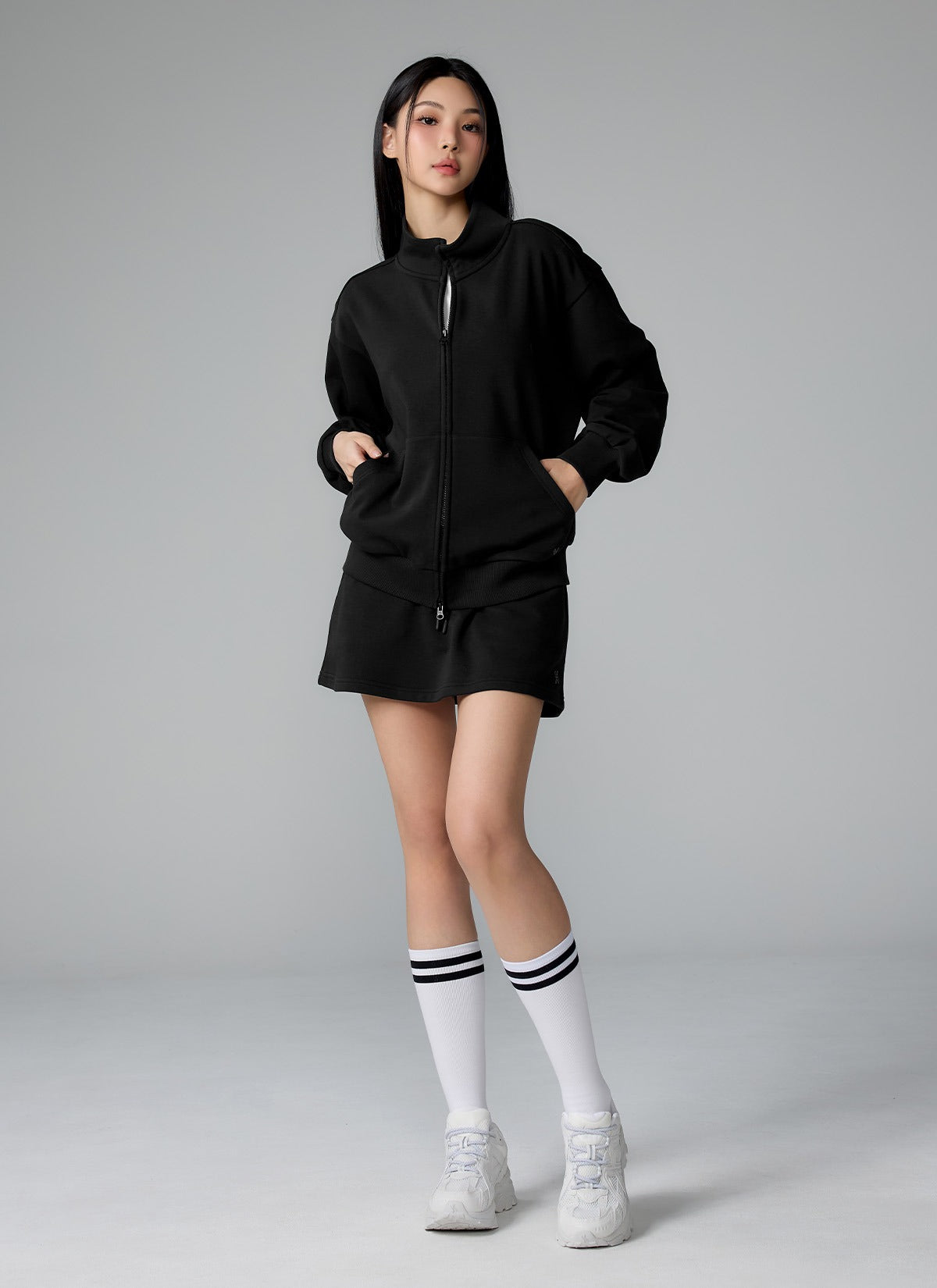 Soft Cotton Two-in-One Sports Skirt