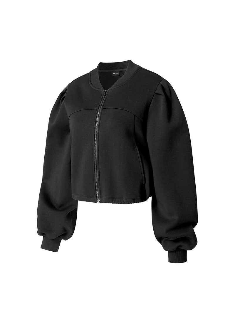 Volume Puff Zip Up Sports Jacket