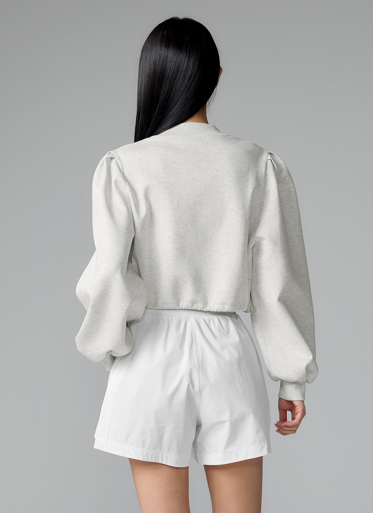 Volume Puff Zip Up Sports Jacket