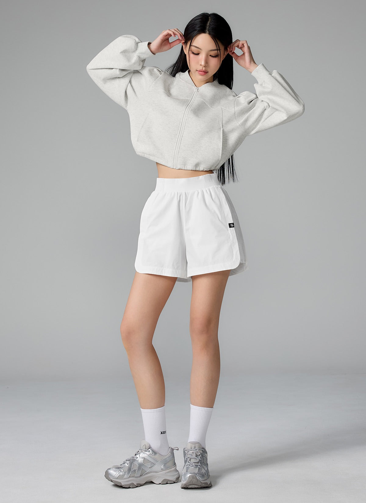 Volume Puff Zip Up Sports Jacket