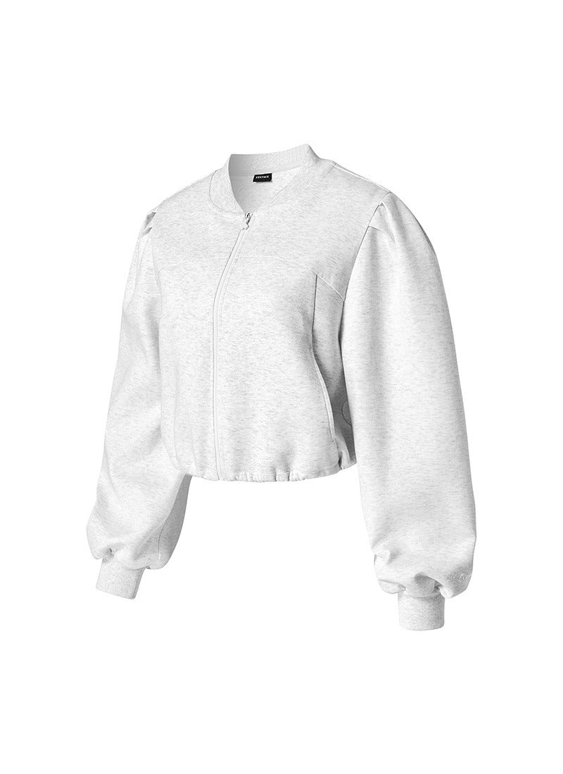 Volume Puff Zip Up Sports Jacket